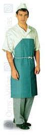 OMS Delantal Pinche Azul
