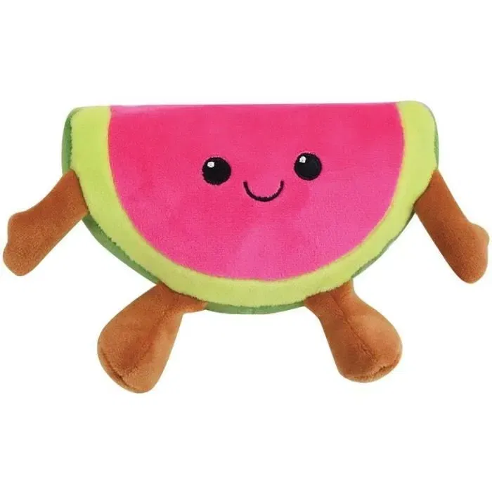 Jemini Caja Fruity Juguete de 6 Frutas y Verduras de Peluche Suave +/- 17 cm