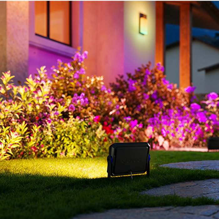 Govee Focos LED para exteriores RGBWW, Pack de 4, Negro Govee Focos LED para exteriores RGBWW, Pack de 4, Negro