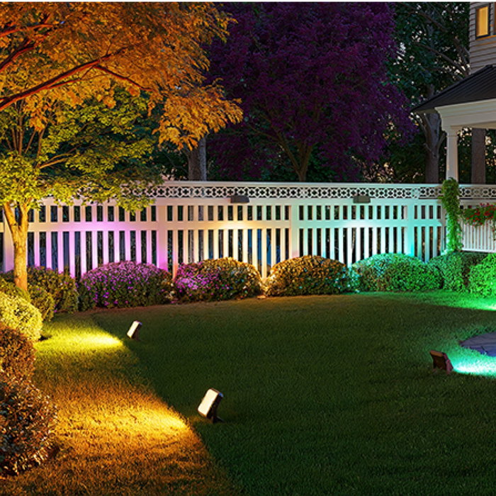 Govee Focos LED para exteriores RGBWW, Pack de 4, Negro Govee Focos LED para exteriores RGBWW, Pack de 4, Negro