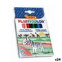 Ceras de colores Jovi PLASTICOLOR Multicolor (12 Piezas) (24 Unidades)