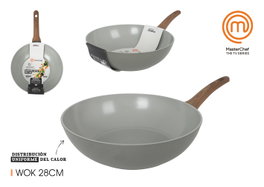 Masterchef Sartén Wok 28cm Sage M HIPERS