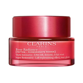 CLARINS Rose Radiance Crema Multi-Intensiva 50 ml - Antiarrugas y Antiedad, Tratamiento Facial Reafirmante con Efecto Flash