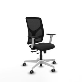 PIQUERAS Y CRESPO Silla de oficina Motilla con mecanismo Sincro/Traslack, Negro
