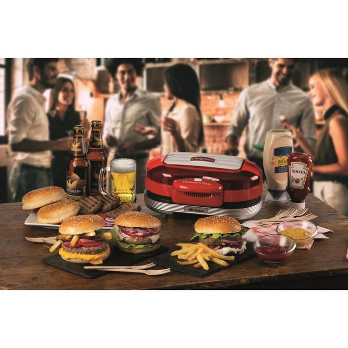 Ariete Máquina de Hamburguesas Party Time Roja Ariete Máquina de Hamburguesas Party Time Roja