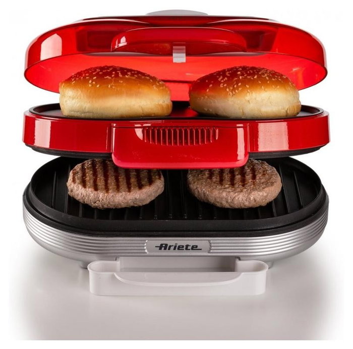 Ariete Máquina de Hamburguesas Party Time Roja Ariete Máquina de Hamburguesas Party Time Roja