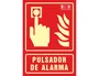 Syssa Señal Pulsador de Alarma PVC Fotoluminiscente 210x297 mm