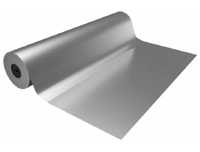 BASIKA Papel de Regalo Metalizado Plata Bobina 31 cm x 80 m