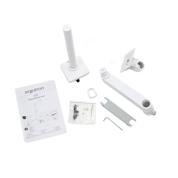 Ergotron NX Series 45-669-216 Brazo para Monitor 34 pulgadas Blanco y Negro Ergotron NX Series 45-669-216 Brazo para Monitor 34 pulgadas Blanco y Negro