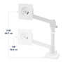 Ergotron NX Series 45-669-216 Brazo para Monitor 34 pulgadas Blanco y Negro