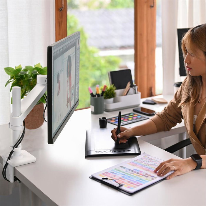 Ergotron NX Series 45-669-216 Brazo para Monitor 34 pulgadas Blanco y Negro Ergotron NX Series 45-669-216 Brazo para Monitor 34 pulgadas Blanco y Negro