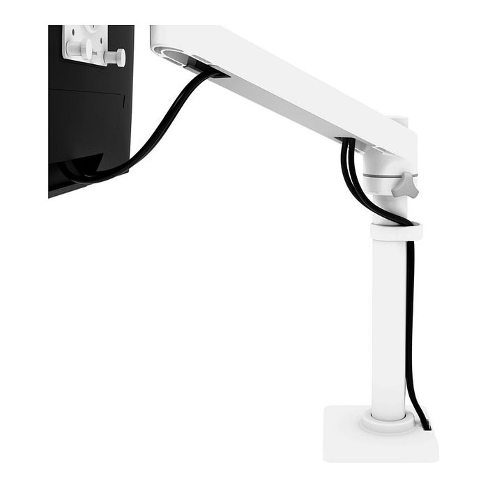 Ergotron Brazo para Monitor NX Series - Soporte VESA 100x100/75x75 mm, Pantalla hasta 34" (86.4 cm), 8 kg, Ajuste de Altura y Rotación 360°, Color Negro/Blanco