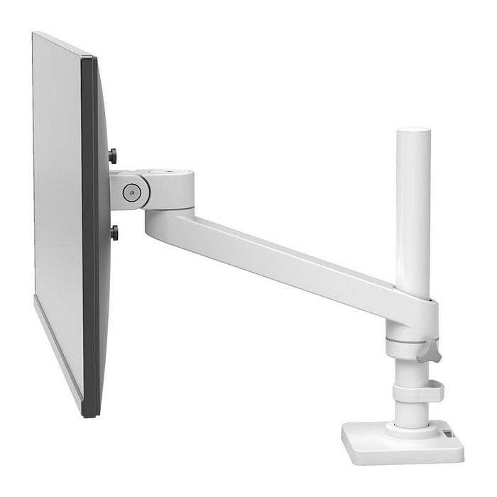 Ergotron Brazo para Monitor NX Series - Soporte VESA 100x100/75x75 mm, Pantalla hasta 34" (86.4 cm), 8 kg, Ajuste de Altura y Rotación 360°, Color Negro/Blanco