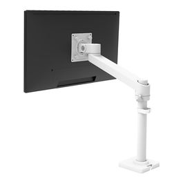 Ergotron Brazo para Monitor NX Series - Soporte VESA 100x100/75x75 mm, Pantalla hasta 34" (86.4 cm), 8 kg, Ajuste de Altura y Rotación 360°, Color Negro/Blanco