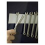 VELCRO Cinta de velcro autoadhesiva Extra Stark 50mm x 2,5m Blanco