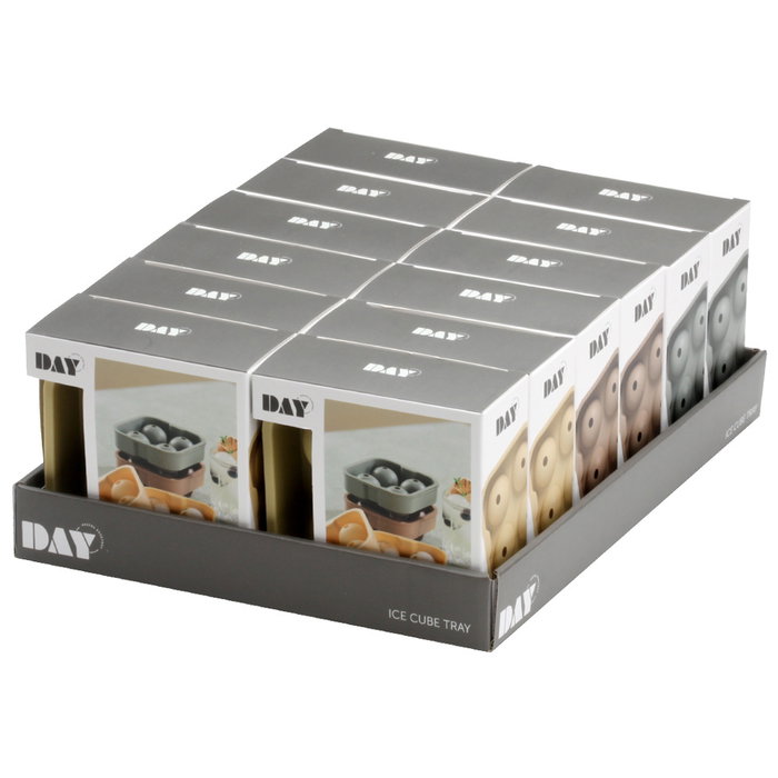 Day Molde para 4 Cubitos de Hielo Esféricos de Silicona, Colores Surtidos 12x12 cm Day Molde para 4 Cubitos de Hielo Esféricos de Silicona, Colores Surtidos 12x12 cm