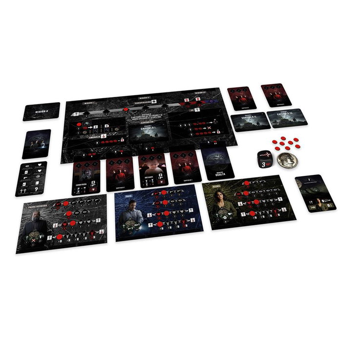 Maldito Games 30 Monedas Juego de mesa cooperativo (basado en la serie) para 1-2 jugadores, a partir de 14 años, misterio e investigación, PEGI 14, versión ES