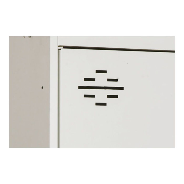 Simon Rack Taquilla Metálica 1 Puerta Gris 30x50x180 cm con Cerradura y Llave