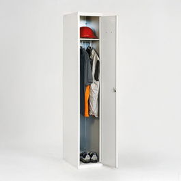 Simon Rack Taquilla Metálica 1 Puerta Gris 30x50x180 cm con Cerradura y Llave