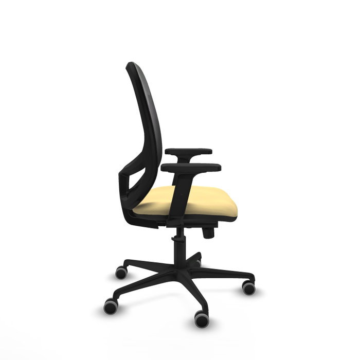PIQUERAS Y CRESPO Silla de oficina Cilanco con mecanismo Sincro, Crema y Negro PIQUERAS Y CRESPO Silla de oficina Cilanco con mecanismo Sincro, Crema y Negro