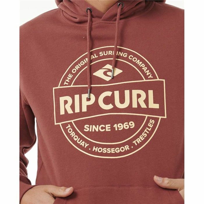 Sudadera con Capucha Hombre Rip Curl Stapler Hood Marrón