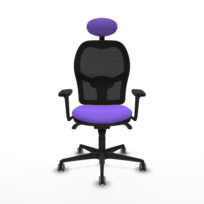 PIQUERAS Y CRESPO Silla de oficina Jorquera Lila y Negro