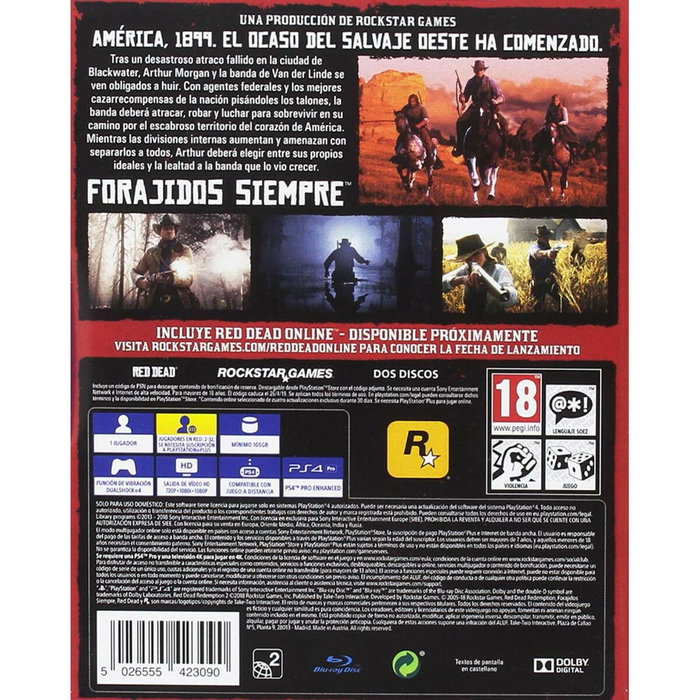Take2 Red Dead Redemption II para PS4 Take2 Red Dead Redemption II para PS4