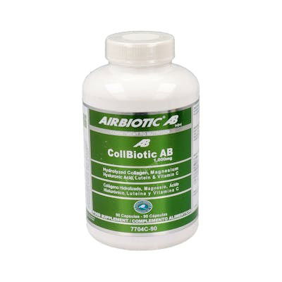 AIRBIOTIC Collbiotic Ab 1000Mg 90 Cápsulas con Colágeno, Ácido Hialurónico, Magnesio y Vitamina C para la Piel y Cartílagos AIRBIOTIC Collbiotic Ab 1000Mg 90 Cápsulas con Colágeno, Ácido Hialurónico, Magnesio y Vitamina C para la Piel y Cartílagos