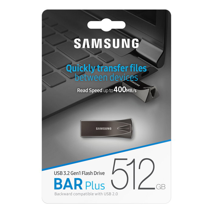 Samsung BAR Plus 512 GB Titan Gray