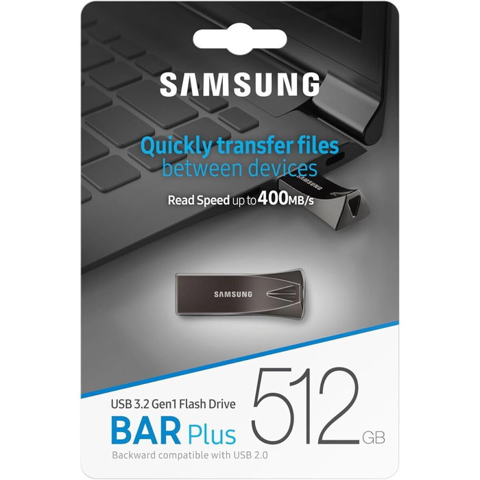Samsung BAR Plus 512 GB Titan Gray