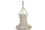 DKD Home Decor Pantalla Crudo Macrame Algodón 25 x 108 x 25 cm