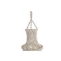 DKD Home Decor Pantalla de Algodón Macramé Tejido a Mano Crudo 25x25x108 cm