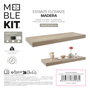 Moblekit Estante Flotante Oak SVEN 60x23.5x3.8cm