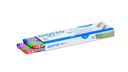Lapiz De Grafito Giotto Matita Con Goma - Hb (Set de 12) Lapiz De Grafito Giotto Matita Con Goma - Hb (Set de 12)