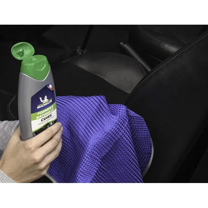 Michelin Limpiador de Cuero 500 ml - Hidrata, Nutre y Protege Asientos y Tapicerías
