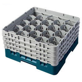 CAMBRO Cesta de lavado 20 comp. Cerceta