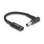 DeLOCK Adaptador de carga para portátil USB Type-C™ hembra a Samsung 5,5 x 3,0 mm macho 90° 15 cm