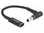 DeLOCK Cable adaptador USB Type-C hembra a Samsung 5,5 x 3,0 mm macho 90° 15 cm