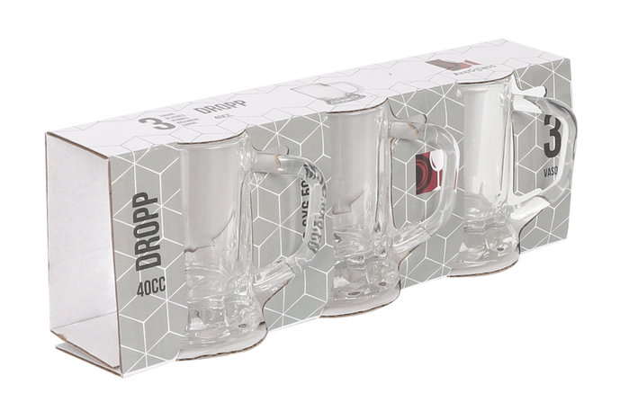 La Mediterranea Set de 3 Jarritas con Asa Dropp 40cc