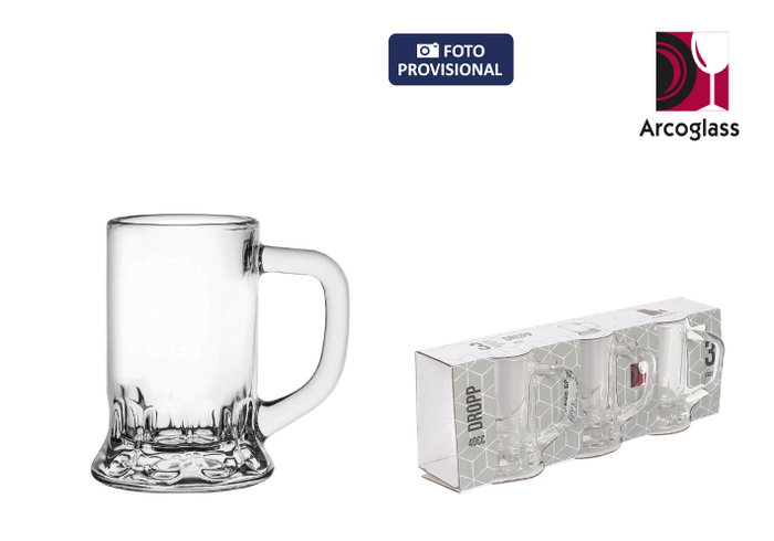 La Mediterranea Set de 3 Jarritas con Asa Dropp 40cc La Mediterranea Set de 3 Jarritas con Asa Dropp 40cc