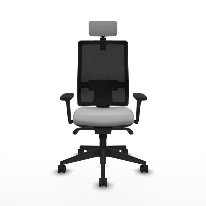 PIQUERAS Y CRESPO Silla de oficina Horna Gris claro con mecanismo Sincro PIQUERAS Y CRESPO Silla de oficina Horna Gris claro con mecanismo Sincro