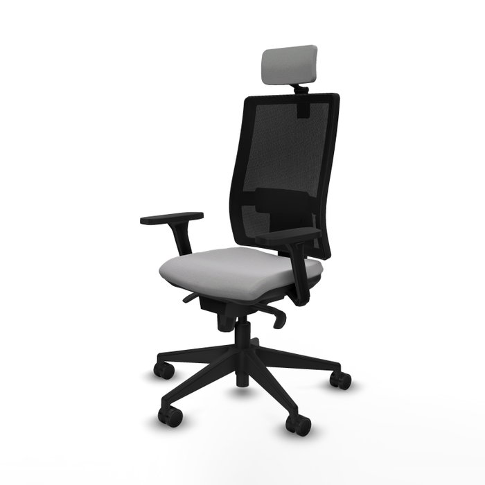 PIQUERAS Y CRESPO Silla de oficina Horna Gris claro con mecanismo Sincro PIQUERAS Y CRESPO Silla de oficina Horna Gris claro con mecanismo Sincro