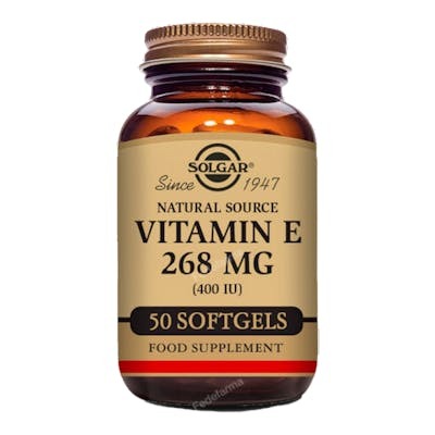 Solgar Vitamina E 400 UI (268 mg) 50 Cápsulas Blandas