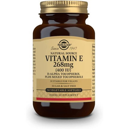 Solgar Vitamina E 400 UI 50 Cápsulas Blandas