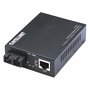 Intellinet Convertidor de Medios Fast Ethernet 10/100 FX/TX SC a RJ-45, 100 Mbit/s, 2000 m, Negro, Metal