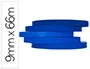Q-connect Cinta Adhesiva Azul para Cerrar Bolsas, 66 m x 9 mm, para Máquinas Precintadoras, Rollo
