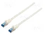GOOBAY Patch cord S/FTP Cat 6a RJ45 20m blanco