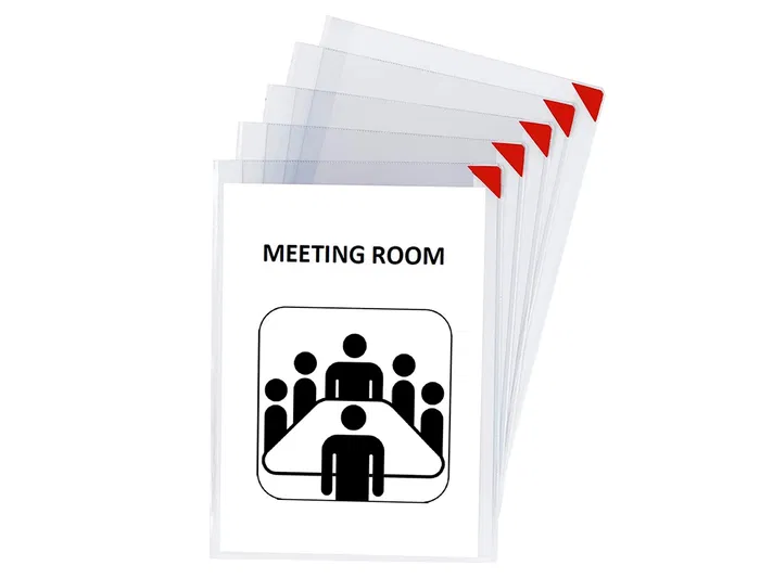 Djois Kang Easy Click Funda Adhesiva Removible Magnética A5 PVC Pack 5 uds