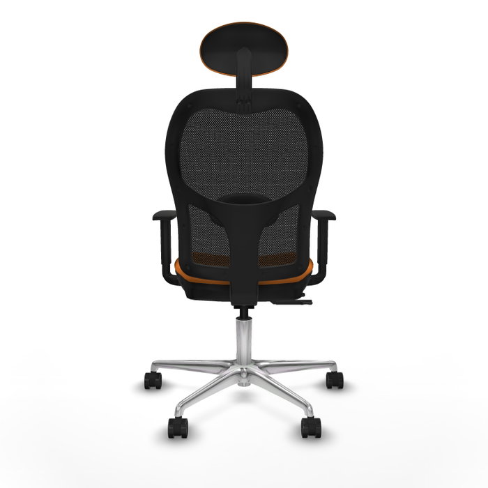 PIQUERAS Y CRESPO Silla de oficina Jorquera con mecanismo Sincro/Traslack Naranja y Negro PIQUERAS Y CRESPO Silla de oficina Jorquera con mecanismo Sincro/Traslack Naranja y Negro