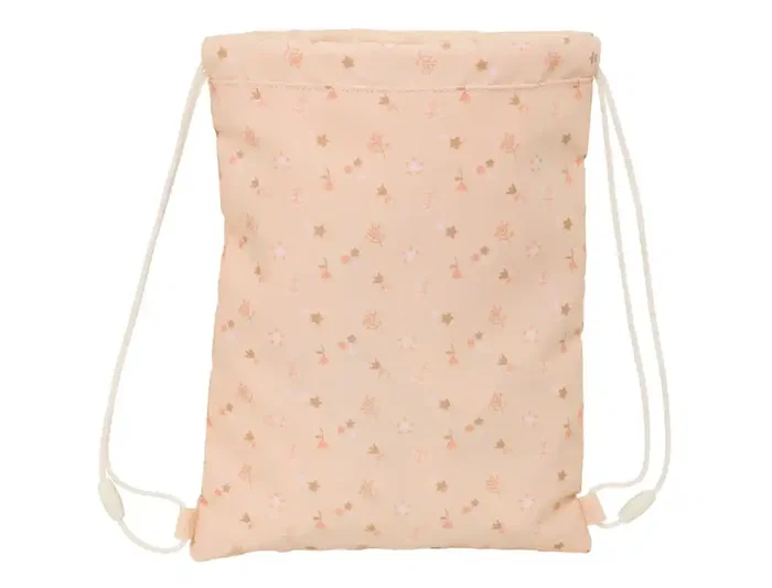 Bolsa Mochila con Cuerdas Safta Flores 26 x 34 x 1 cm